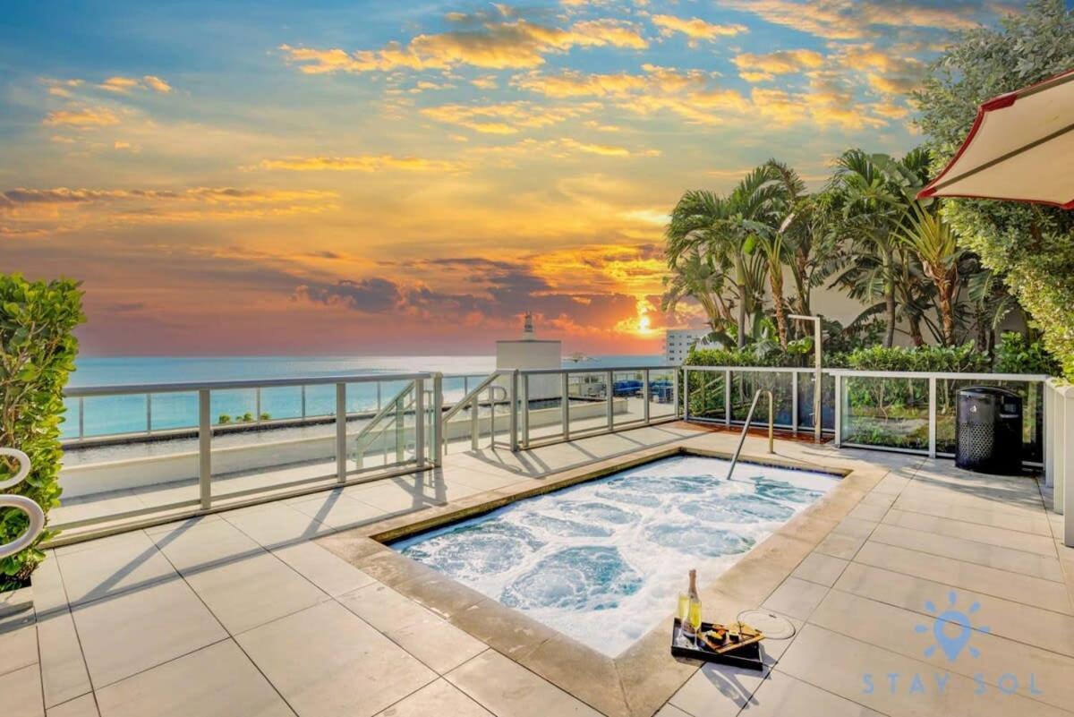 Lx Oasis Beachfront-Rt Infinity Pool Hollywood Exterior photo