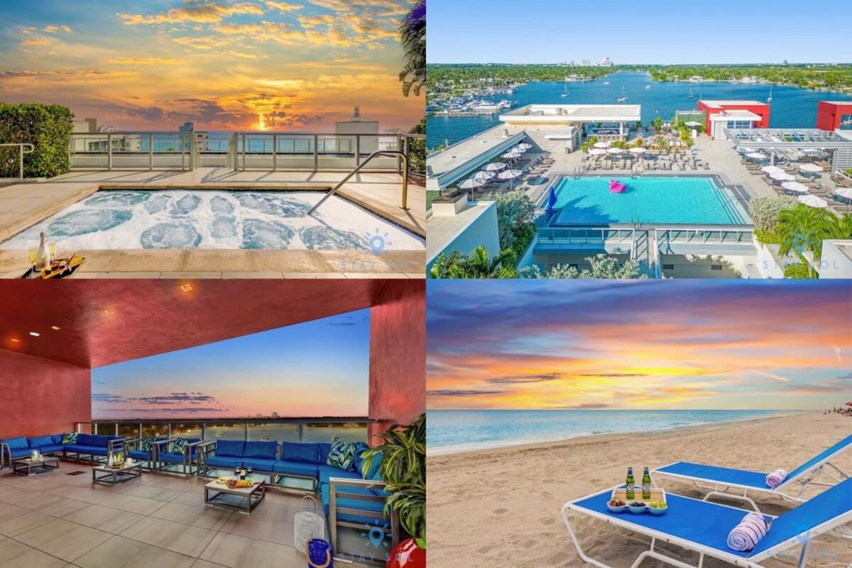 Lx Oasis Beachfront-Rt Infinity Pool Hollywood Exterior photo